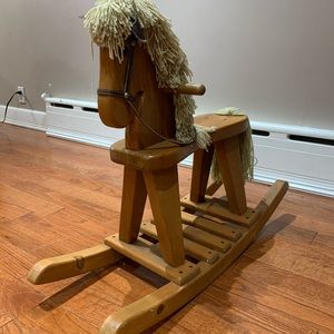 Toddler  wooden rocking horse